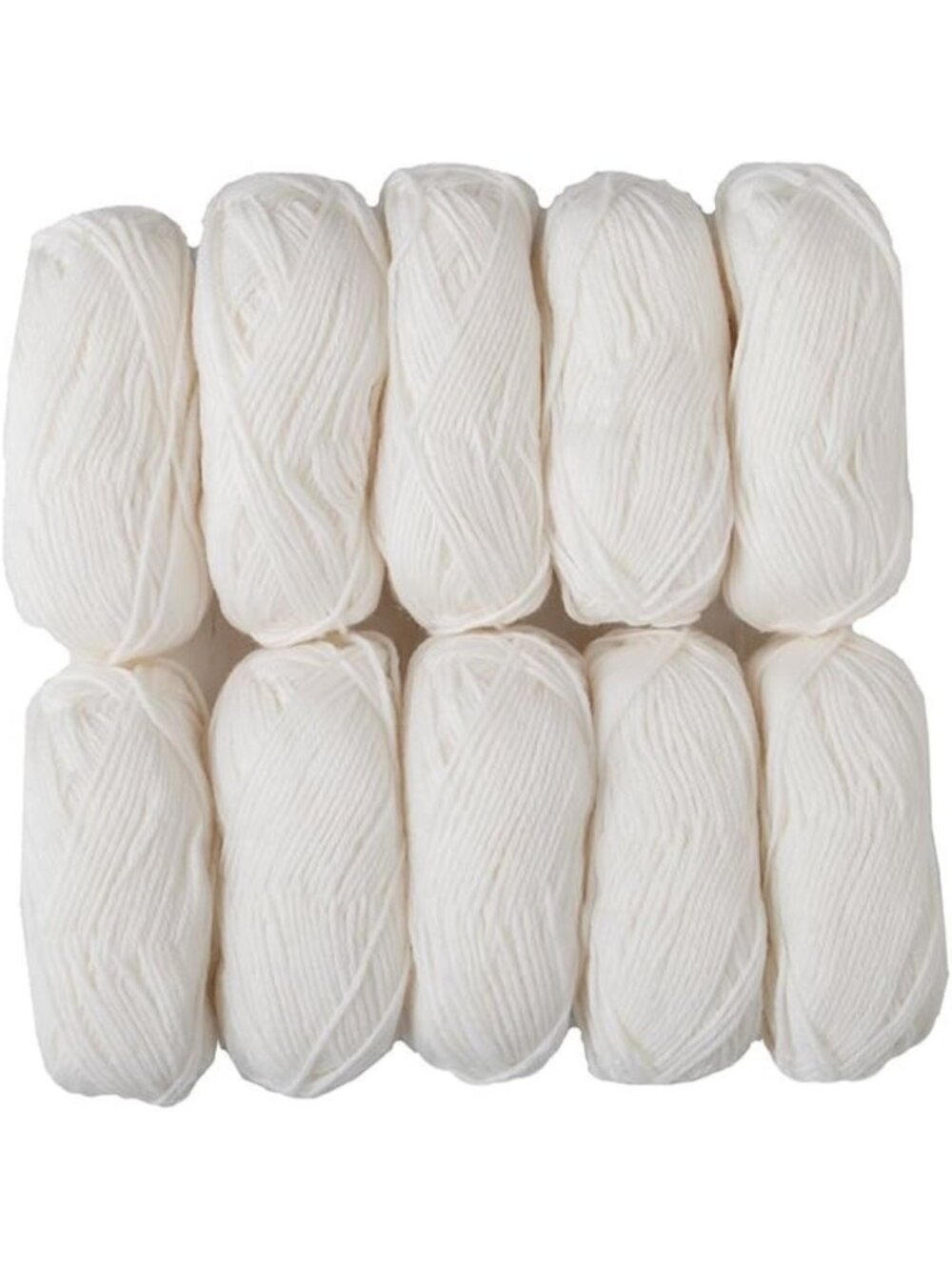Soft White 100% Wool Yarn Pack for Knitting & Crocheting - Perfect for Crafts